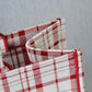 DIR1286 Book bag Tote Embroidery red white 36.5cm 41.5cm Handbag