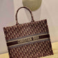 DIR1286 Book bag Tote Embroidery 36.5cm 41.5cm Handbag purple red