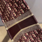DIR1286 Book bag Tote Embroidery 36.5cm 41.5cm Handbag purple red
