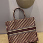 DIR1286 Book bag Tote Embroidery 36.5cm 41.5cm Handbag purple red