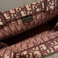 DIR1286 Book bag Tote Embroidery 36.5cm 41.5cm Handbag purple red
