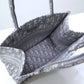 DIR1286 Book Tote BIG 26.5cm Embroidery LOGO red Handbag grey white