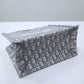 DIR1286 Book Tote BIG 26.5cm Embroidery LOGO red Handbag grey white