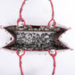 DIR1286 Book Tote big size 36.5cm 41.5cm Oblique Embroidery white red-2