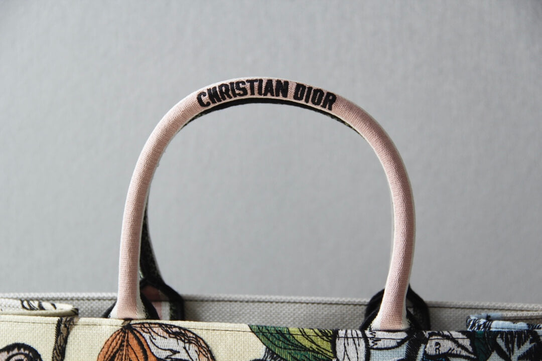 DIR1286 Book Tote big size MINI 36.5CM 41.5CM pink grey