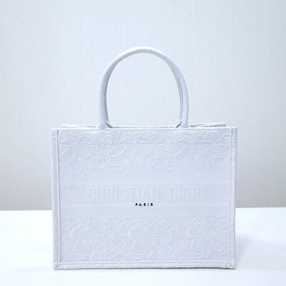 DIR1286 Book Tote big size MINI 36.5CM 41.5CM white-3
