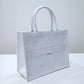DIR1286 Book Tote big size MINI 36.5CM 41.5CM white-3