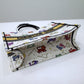 DIR1286 Book Tote big size MINI 36.5CM 41.5CM white yellow