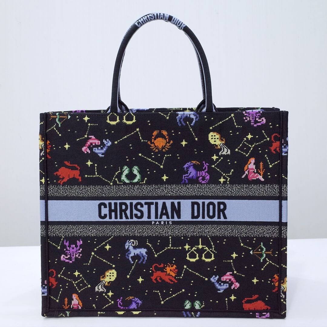 DIR1286 Medium Book Tote Constellation black red