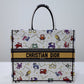 DIR1286 Book Tote big size MINI 36.5CM 41.5CM white yellow