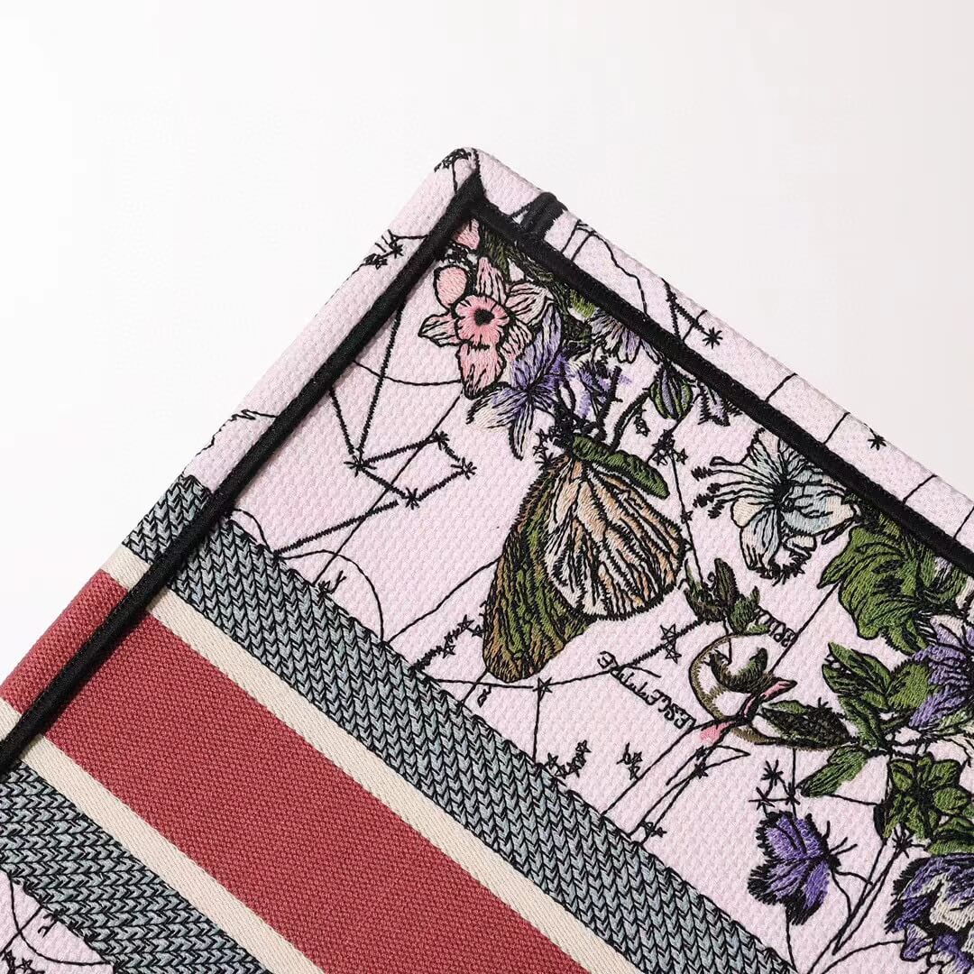 DIR1286 Book Tote MM Constellation Embroidery 36cm Multicolor