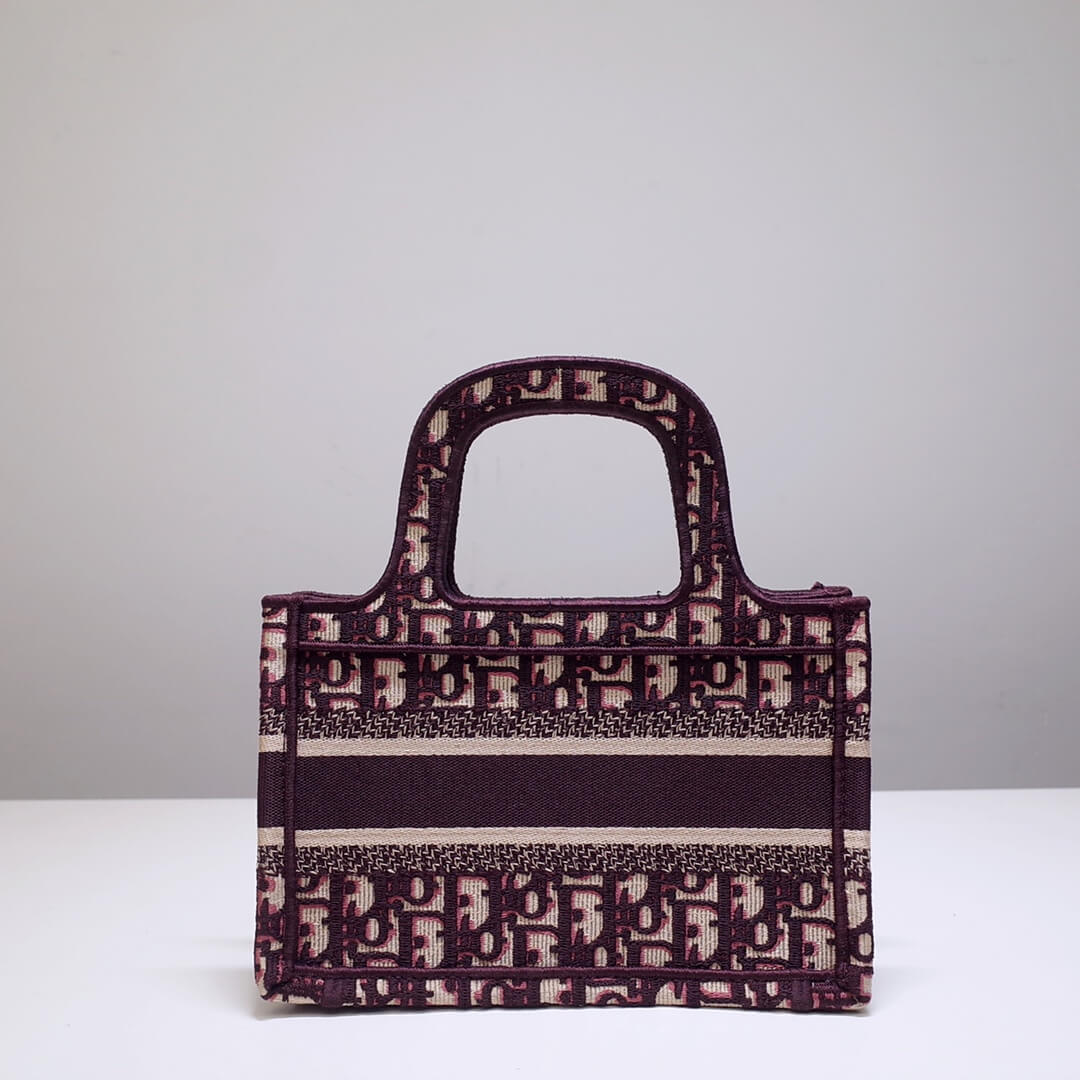 DIR1286 Book Tote rose mini 22.5CM Oblique pink purple