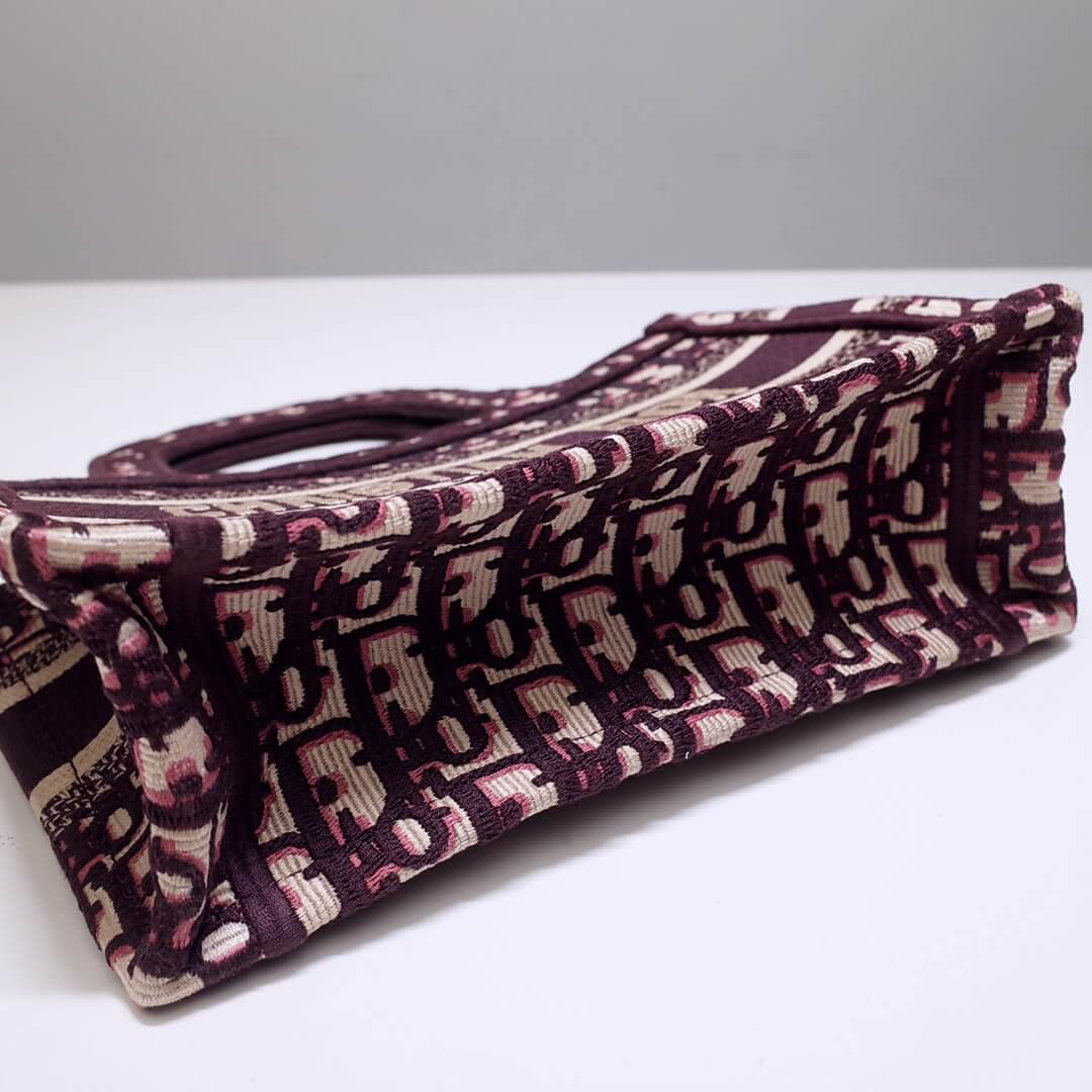 DIR1286 Book Tote rose mini 22.5CM Oblique pink purple
