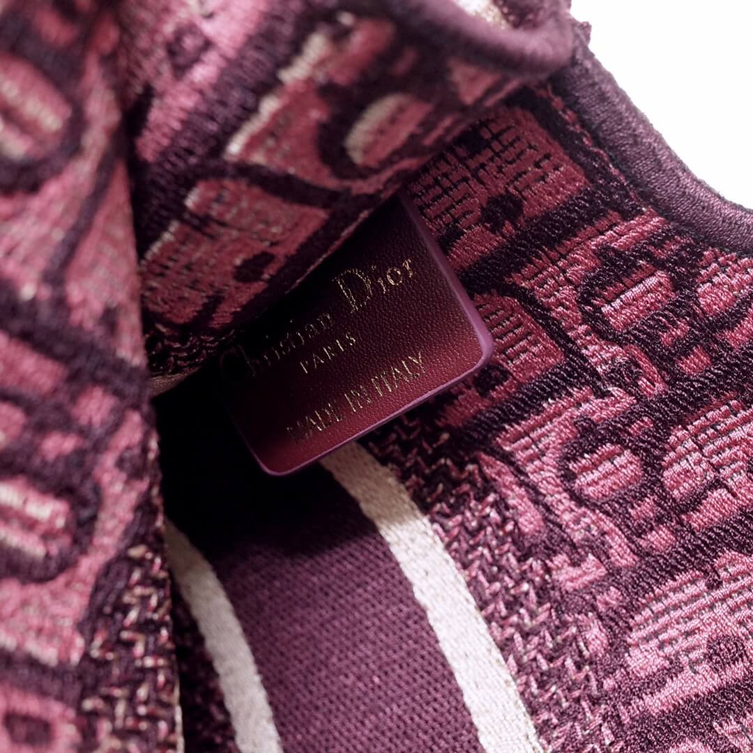DIR1286 Book Tote rose mini 22.5CM Oblique pink purple