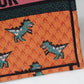 DIR1286 Book Tote small size 36.5cm 41.5cm Embroidery orange