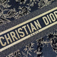 DIR1286 Book Tote bird navy blue