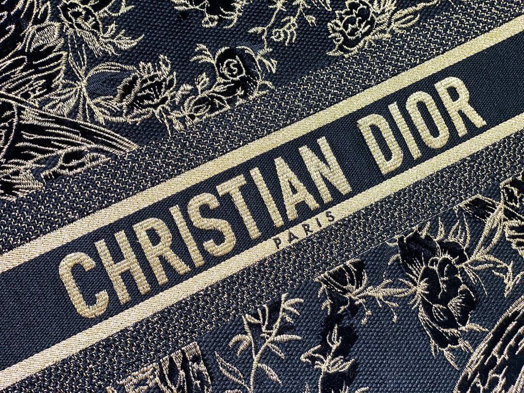 DIR1286 Book Tote bird navy blue