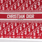 DIR1286 Book Tote BIG 26.5cm Embroidery LOGO red Handbag red-5