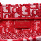DIR1286 Book Tote BIG 26.5cm Embroidery LOGO red Handbag red-5