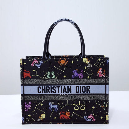 DIR1286 Medium Book Tote Constellation black red