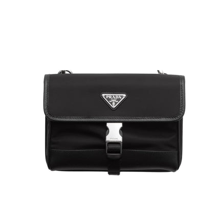 PR RE NYLON AND SAFFIANO LEATHER SMARTPHONE CASE BLACK 14CM 2ZH108 2DMH F0002