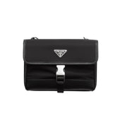 PR RE NYLON AND SAFFIANO LEATHER SMARTPHONE CASE BLACK 14CM 2ZH108 2DMH F0002