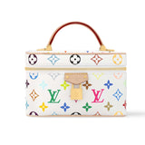 LV X TAKASHI MURAKAMI VANITY CHAIN POUCH WHITE 20CM M13662