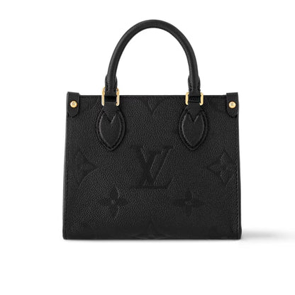 LV ONTHEGO BB MONOGRAM EMPREINTE BLACK 18CM M46993