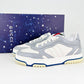 GG MEN'S GG RE WEB SNEAKER WHITE AND GREY 786186 AADJ9 1645