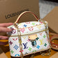 LV X TAKASHI MURAKAMI VANITY CHAIN POUCH WHITE 20CM M13662