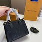 LV ONTHEGO BB MONOGRAM EMPREINTE BLACK 18CM M46993