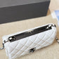 CC WALLET ON CHAIN WHITE LAMBSKIN 19CM