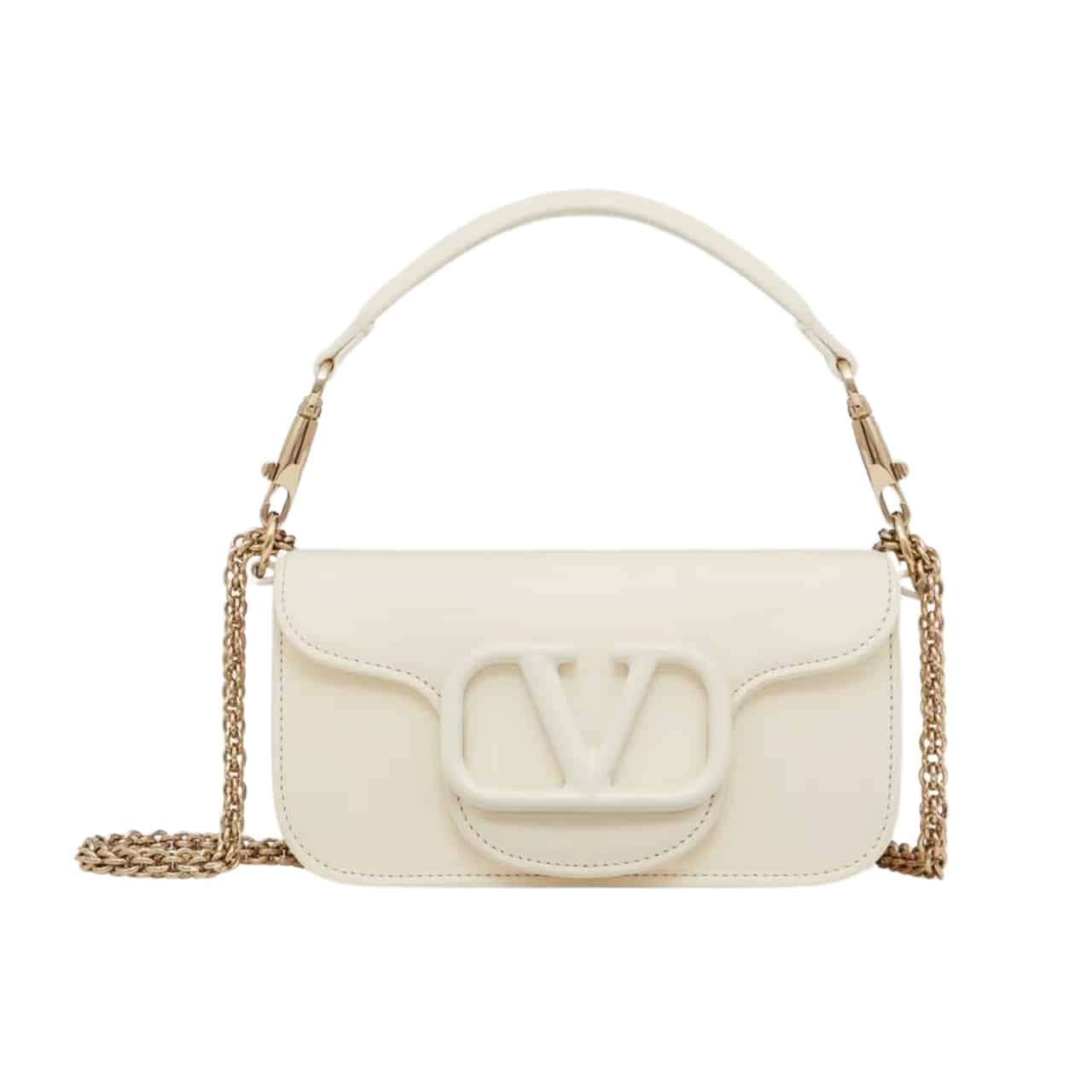 VO GARAVANI LOCÒ SHOULDER BAG IN IVORY 27CM