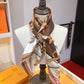 LV ULTIMATE MONOGRAM SCARF IN BROWN 90CM M77639