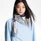 LV ULTIMATE MONOGRAM SCARF IN MARINE BLUE 90CM M77776