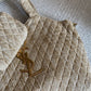 YSL RAFFIA MAXI TOTE BAG BEIGE 40CM