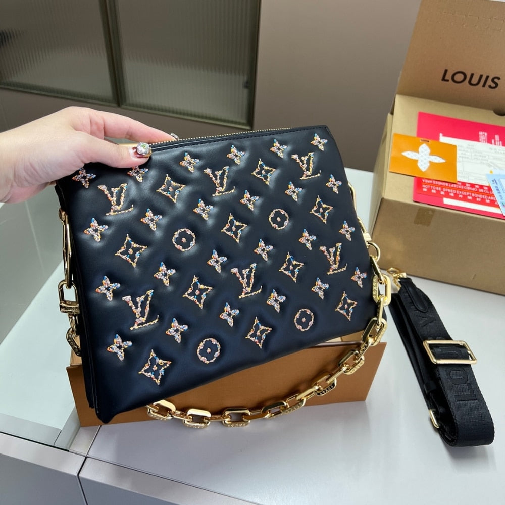 LV COUSSIN PM BLACK GOLD 26CM M12448
