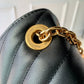 M20687 New Wave black 21cm COWHIDE REAL LEATHER