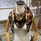 LV MY EVERYTHING DOUBLE SIDE SHAWL IN BROWN 90CM M00411