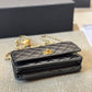 CC CLASSIC WALLET ON CHAIN BLACK 19CM