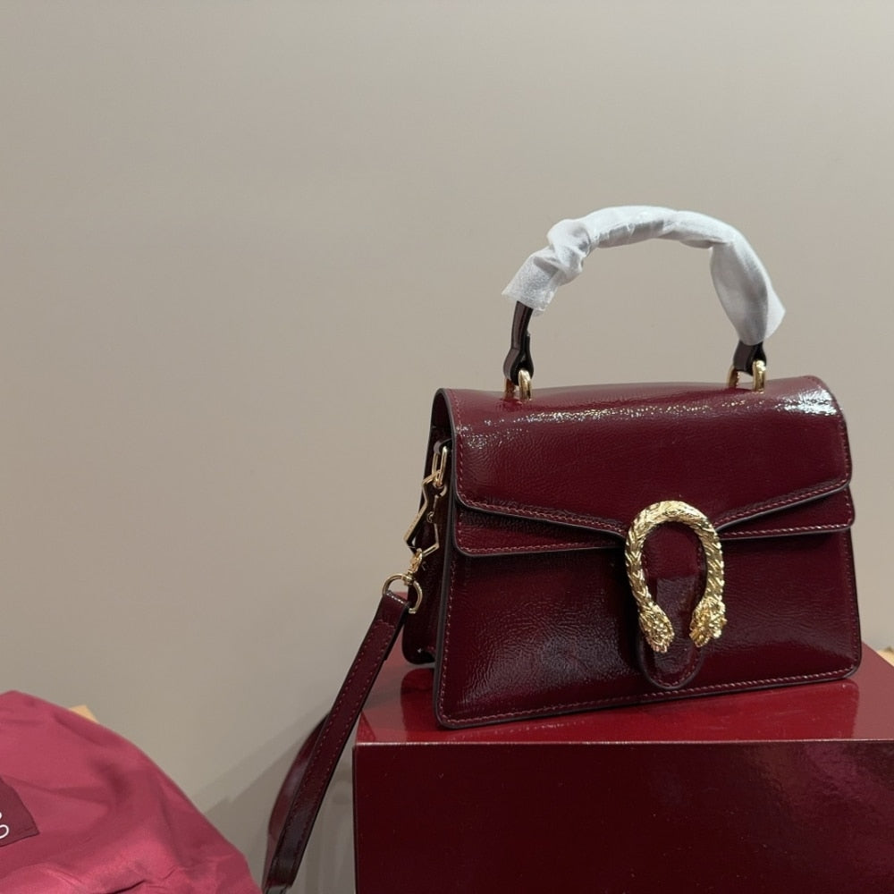 GG DIONYSUS SMALL TOP HANDLE BAG ROSSO ANCORA RED 24CM 799599 0AAA8 6207
