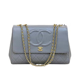 CC COCO MARK FLAP BAG GREY 22CM