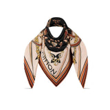 LV MY EVERYTHING DOUBLE SIDE SHAWL IN BROWN 90CM M00411