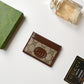 GG INTERLOCKING G SLIM CARDHOLDER BROWN 10CM