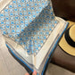 LV MONOGRAM FLOWER TILE IN BLUE 70CM