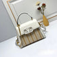 VO GARAVANI SMALL VSLING WICKER HANDBAG WHITE 22CM