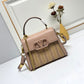 VO GARAVANI SMALL VSLING WICKER HANDBAG PINK 22CM