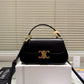 CELINE TEEN CELINE LOLA IN SHINY CALFSKIN BLACK 23CM 119533BF4 38NO