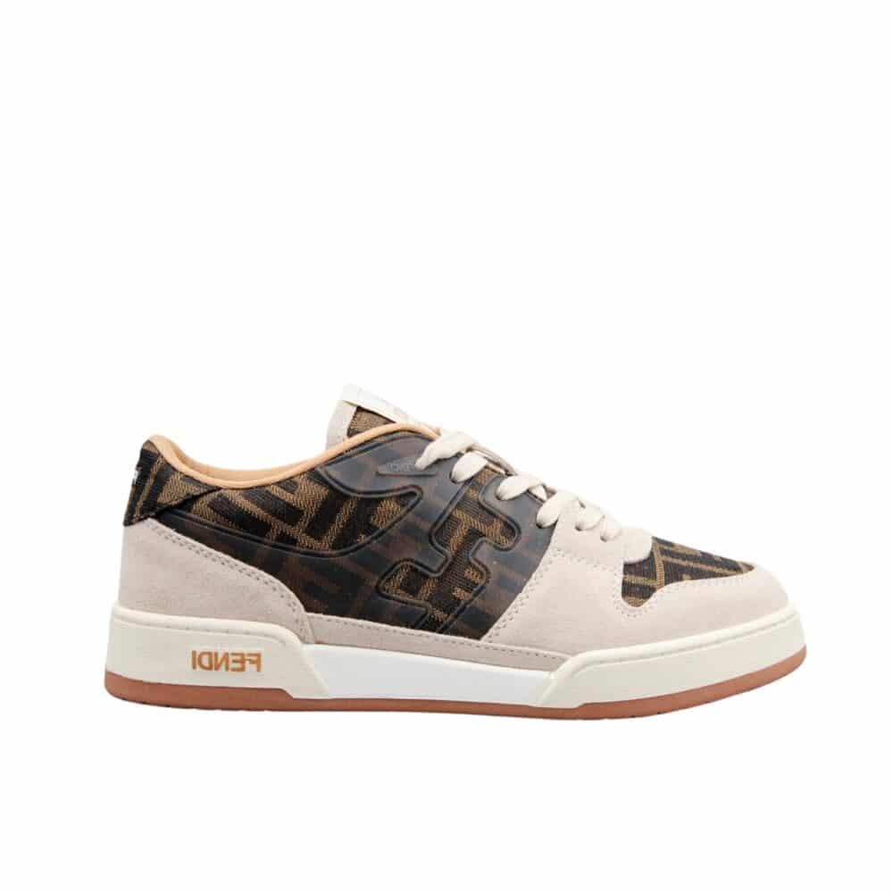 FD MATCH SNEAKERS BEIGE AND BROWN