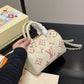 LV SPEEDY BANDOULIÈRE 20 BAG LATTE CHAMALLOW 21CM M46875